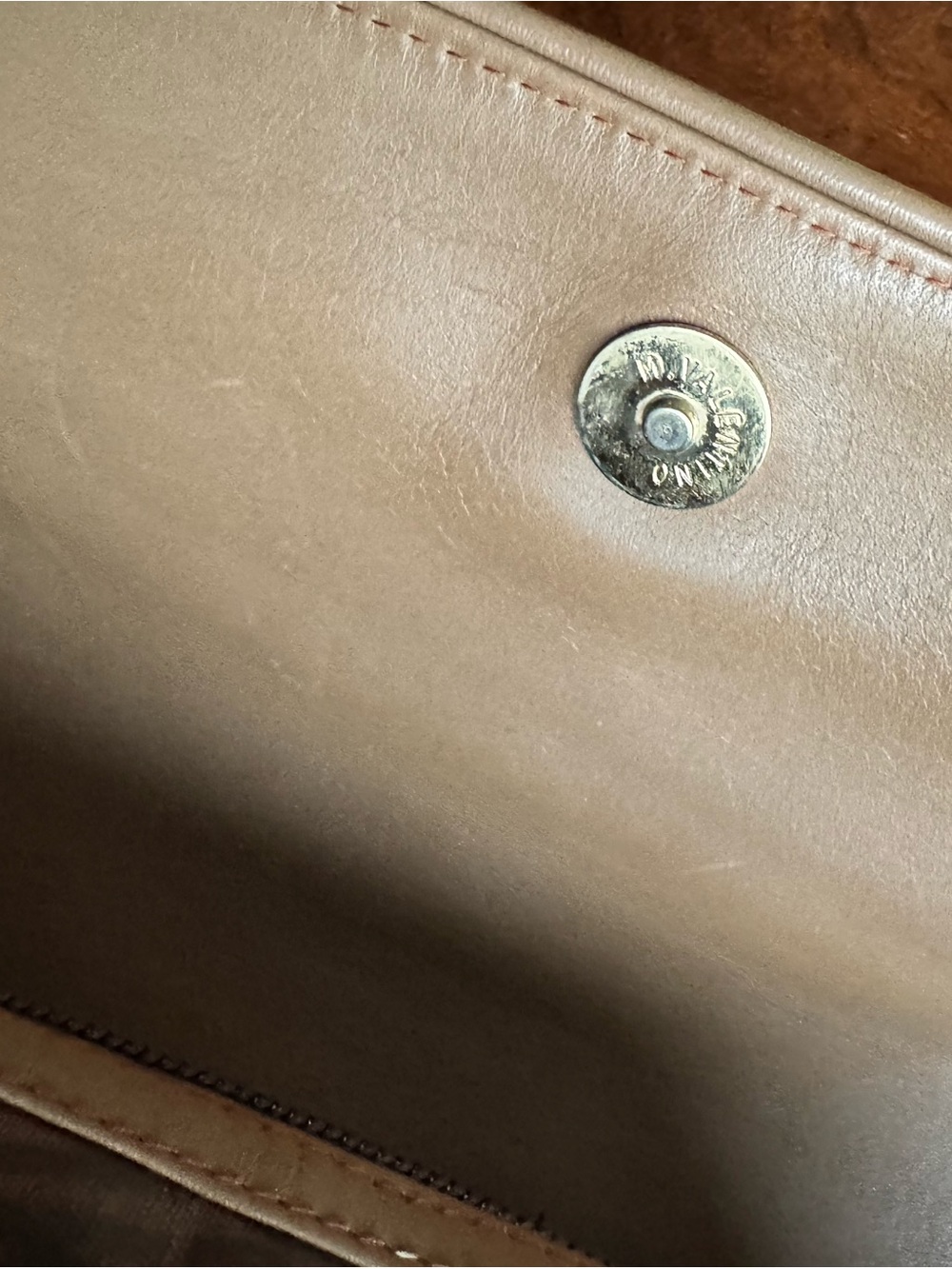Mario Valentino Monogram Brown Flap Bag - Picture 6 of 13